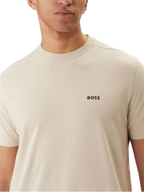 T-shirt stretch con logo Boss Green | 50506373275